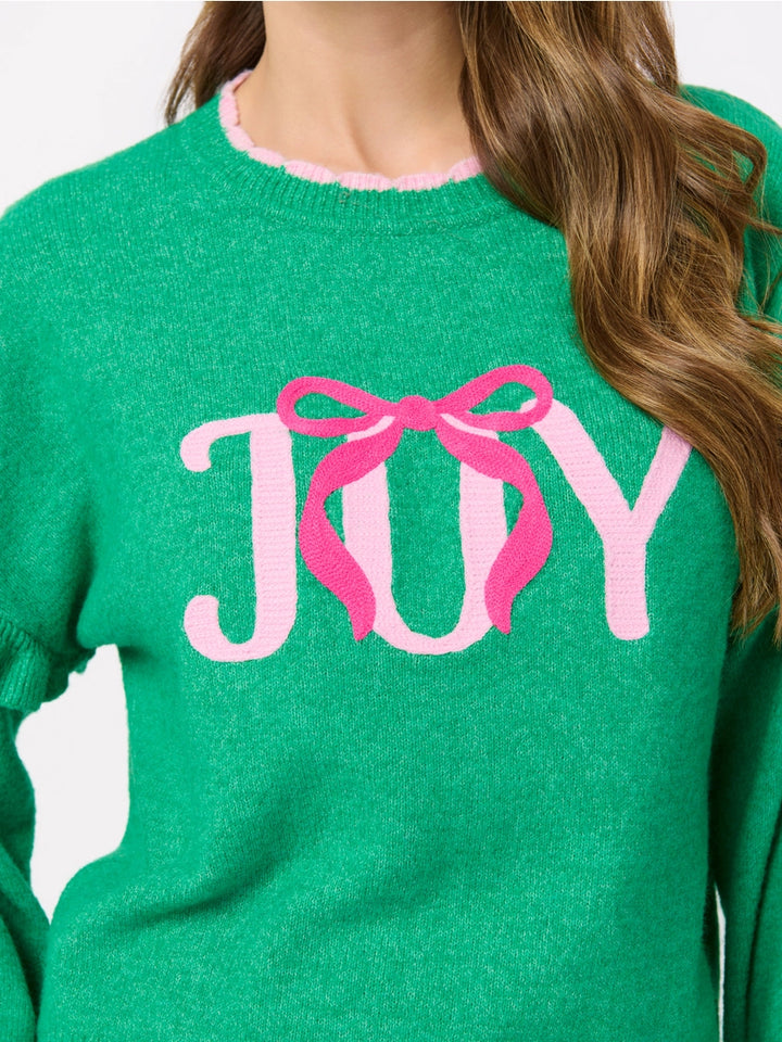 Joy Ruffle Sweater