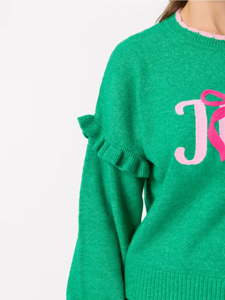 Joy Ruffle Sweater