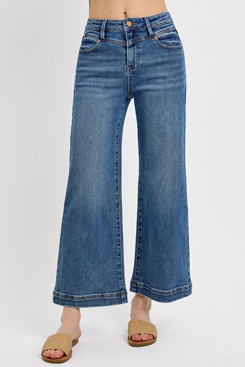 Everyday Ease Wide Leg Crop Jeans