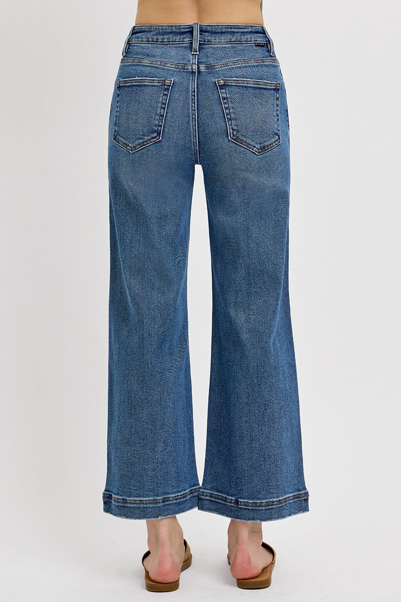 Everyday Ease Wide Leg Crop Jeans