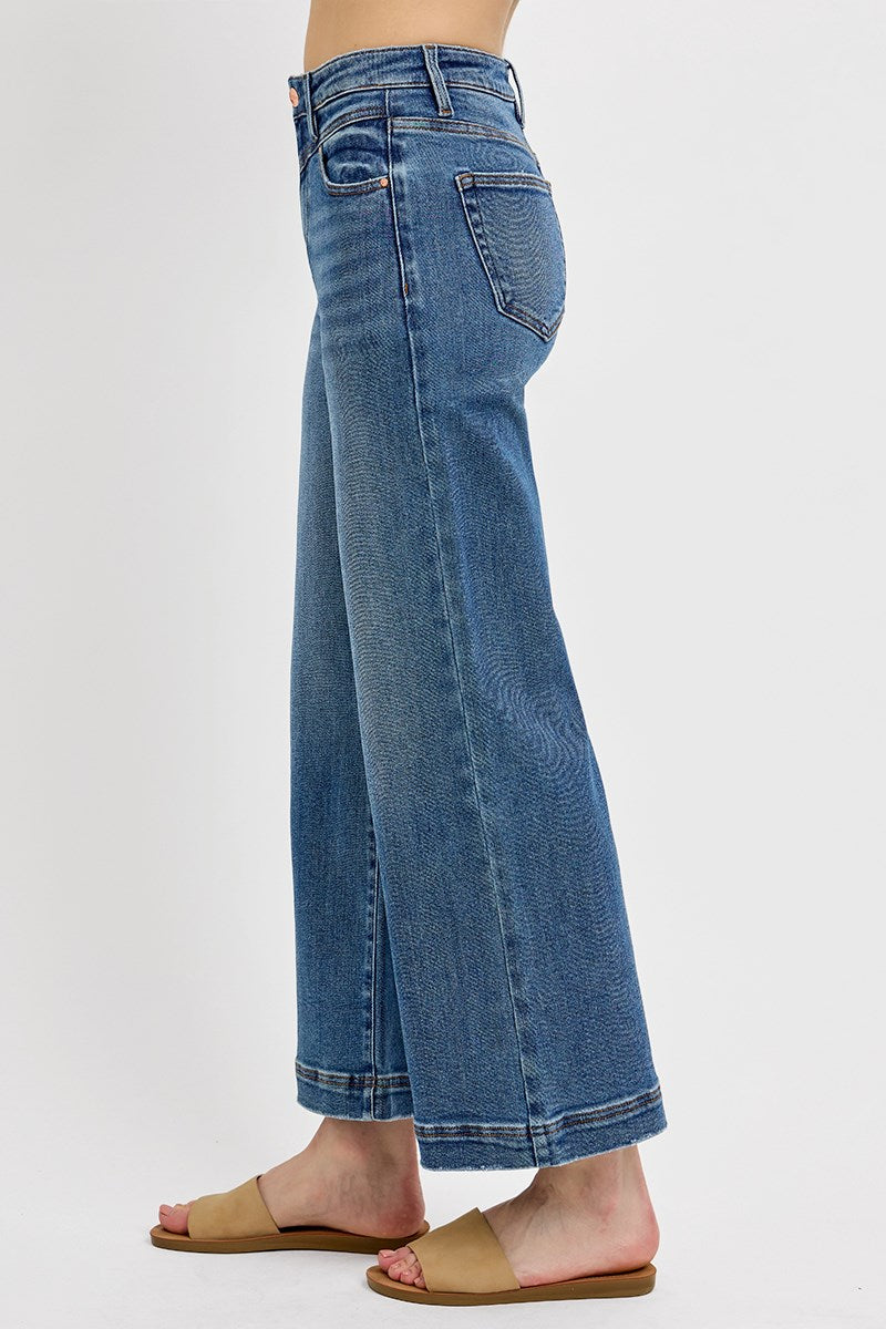 Everyday Ease Wide Leg Crop Jeans