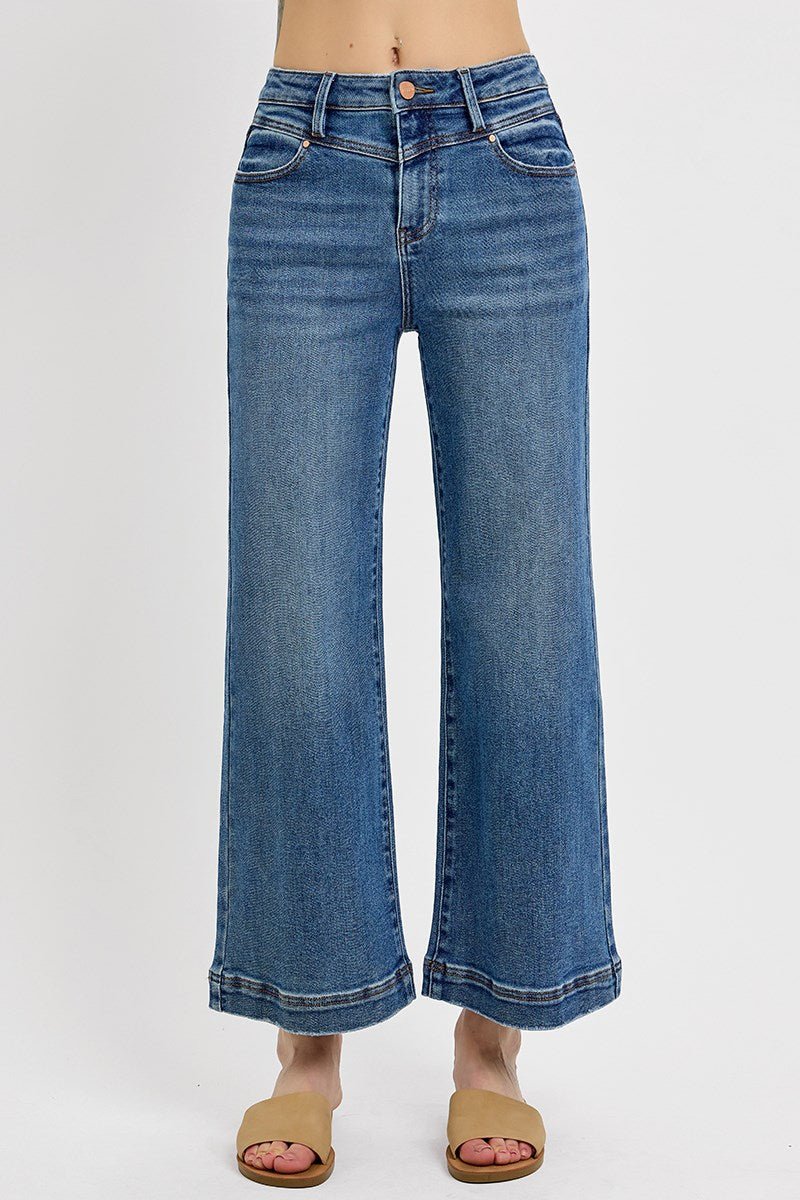 Everyday Ease Wide Leg Crop Jeans