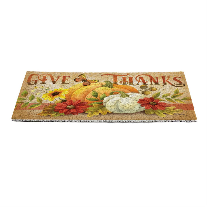 Give Thanks Autumn Harvest Doormat