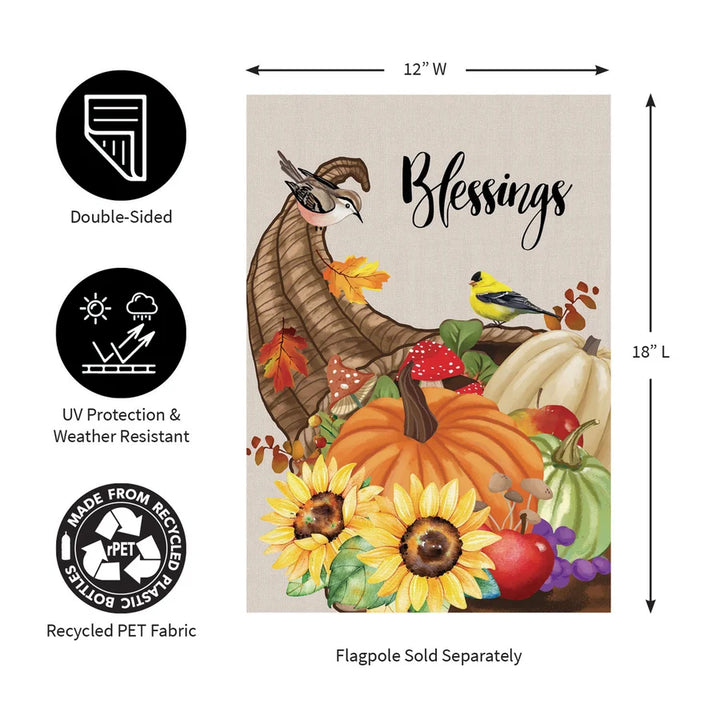 Autumn Blessings Garden Flag