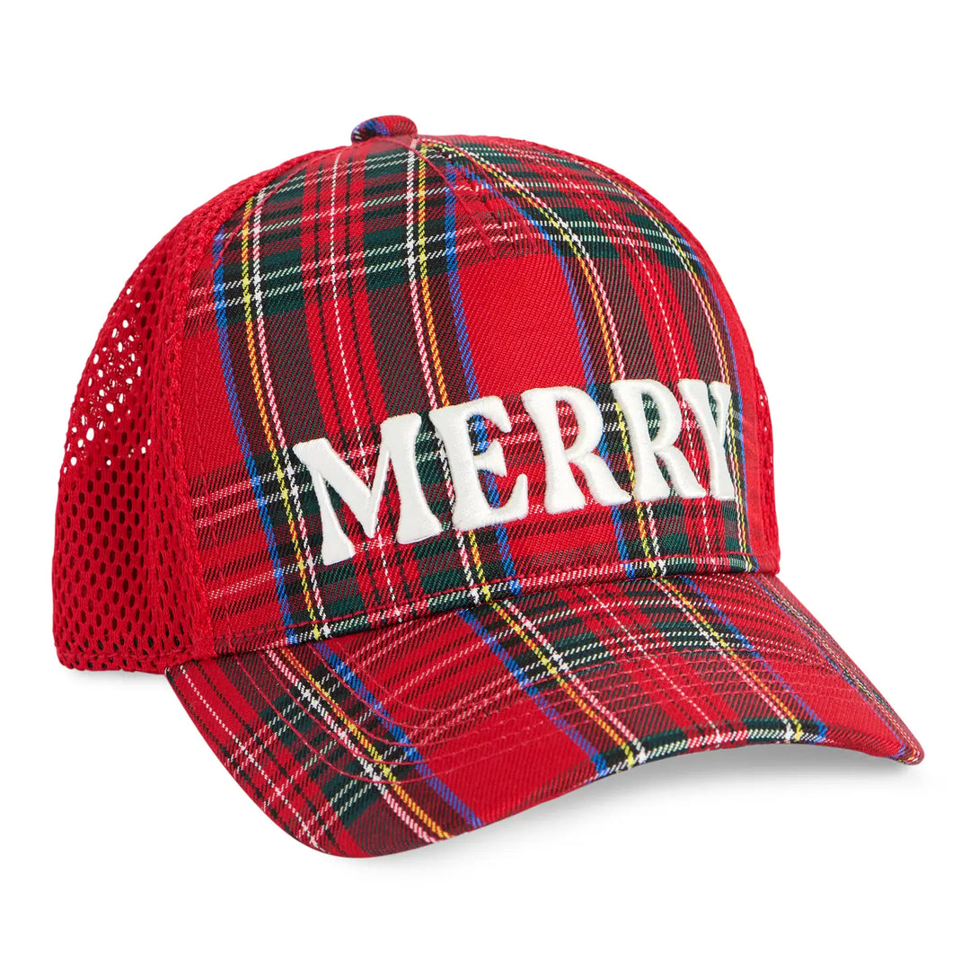 Merry Tartan Trucker Hat