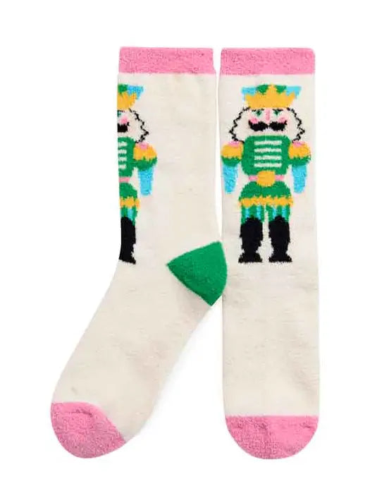 Merry Nutcracker Cozy Socks