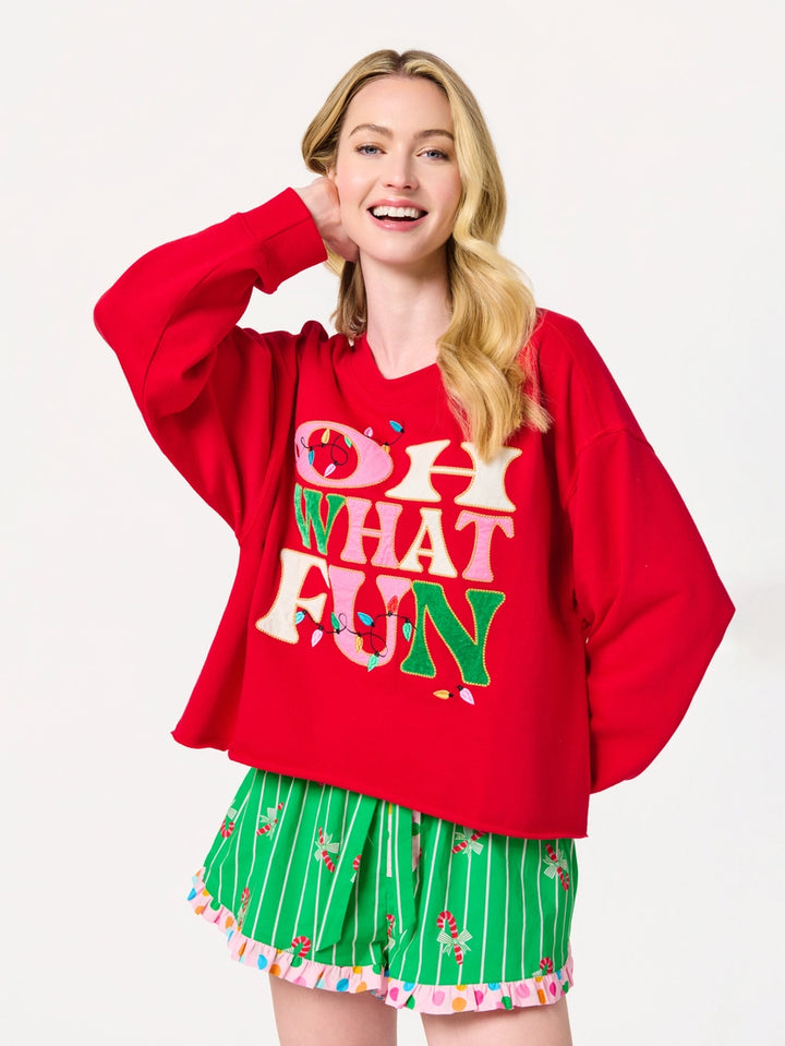 Oh What Fun Christmas Lights Sweatshirt