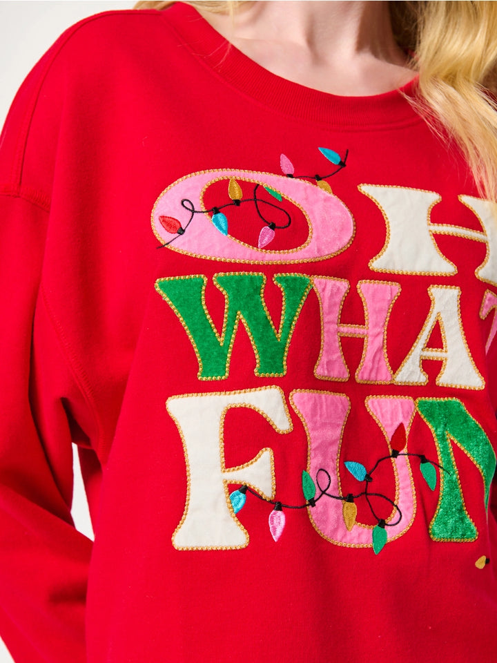 Oh What Fun Christmas Lights Sweatshirt