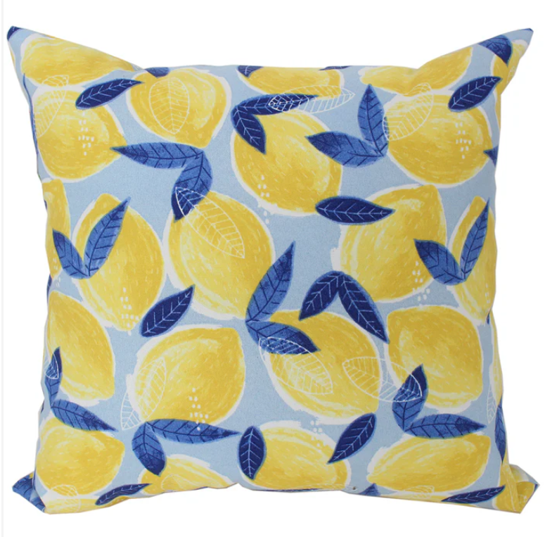 Outdoor Lemon Pillow