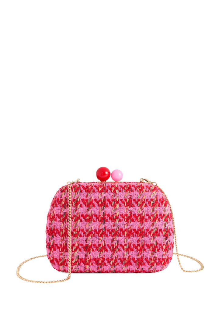 Holiday Tweed Kisslock Clutch
