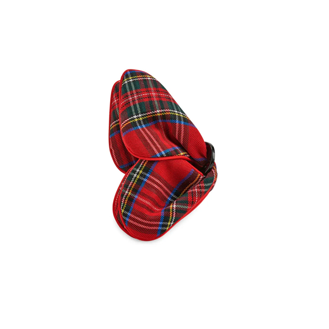 Merry Tartan Bow Claw Clip