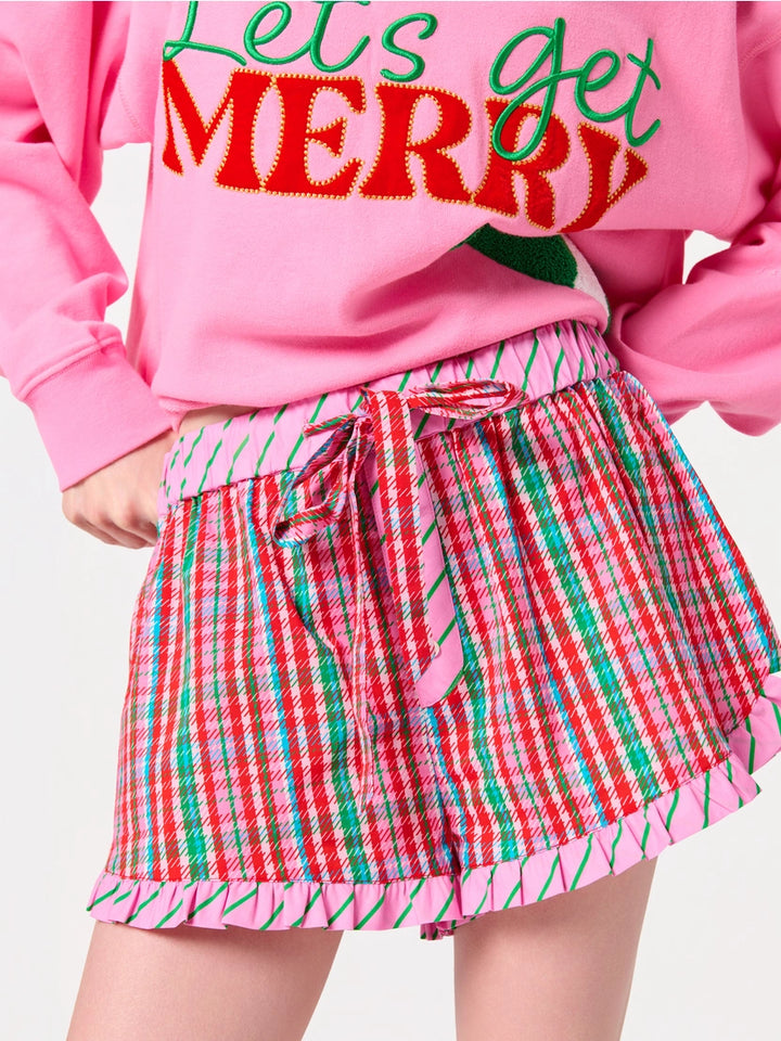 Merry Plaid Sleep Shorts