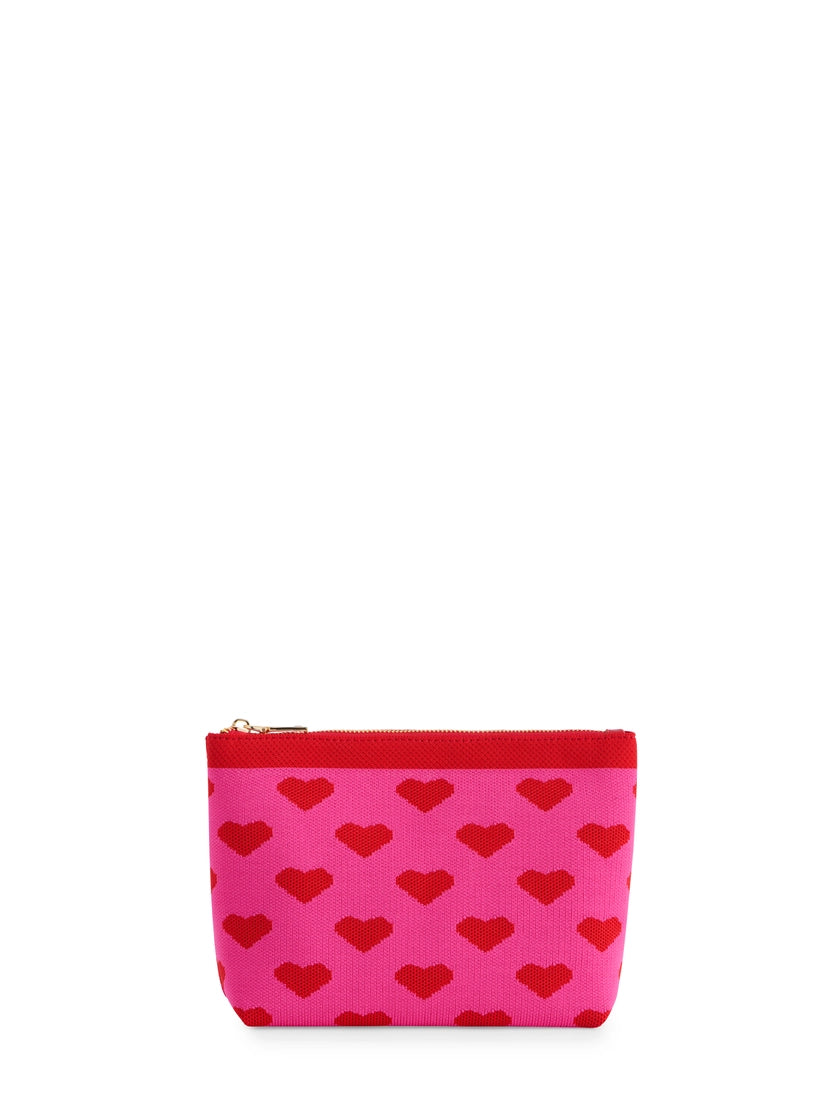 Sweetheart Knit Cosmetic Pouch