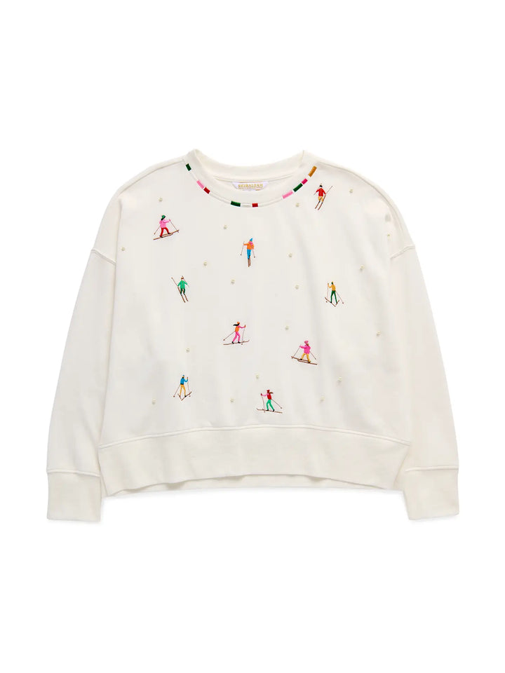 Alpine Pearl Skier Sweatshirt