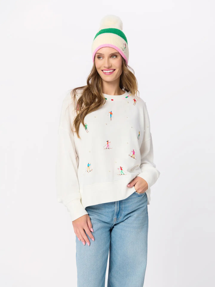 Alpine Pearl Skier Sweatshirt