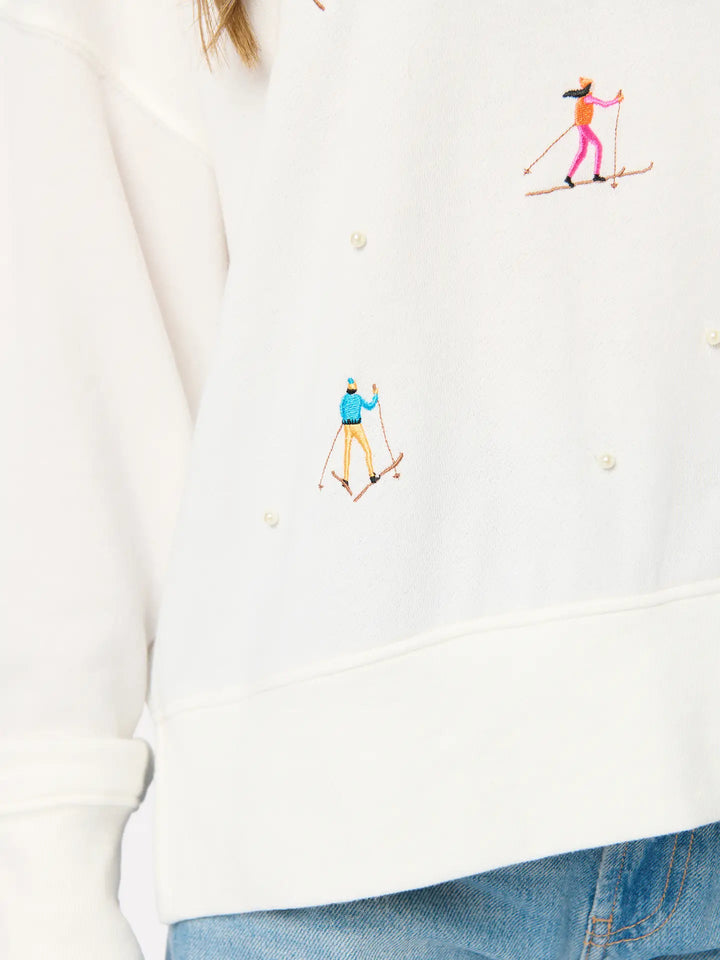 Alpine Pearl Skier Sweatshirt