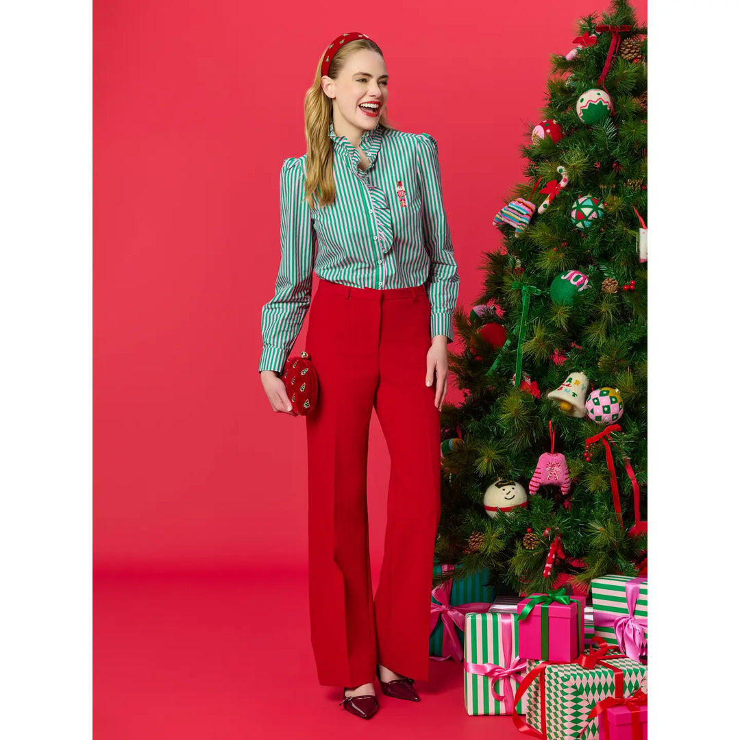 Merry Little Trees Velvet Clutch
