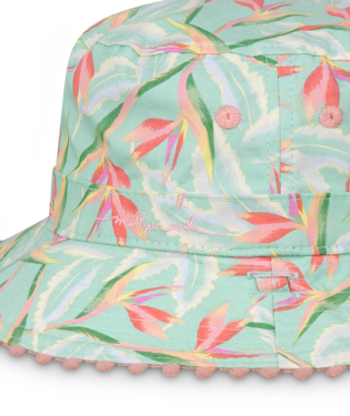 Mint Floral Hat - Toddlers
