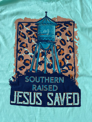 Southern Raised, Jesus Saved Tee