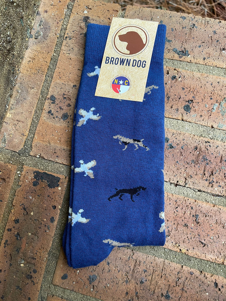 Pointer & Ducks Socks - Blue