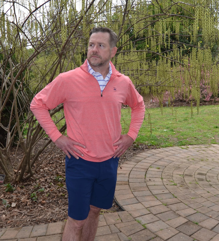 Peach Quarter Zip Pullover