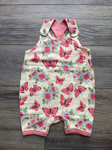 Pink Butterflies Criss Cross Romper