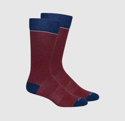 Red & Blue Striped Socks