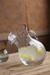 Tilted Ribbed Pitcher