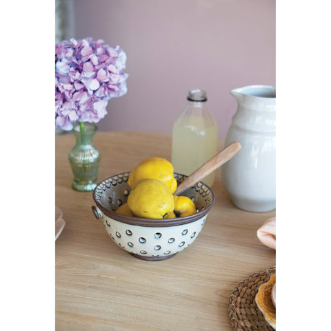 Stoneware Colander