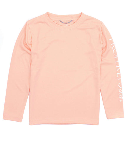 Kid’s Tidal Long Sleeve Performance Tee - Melon