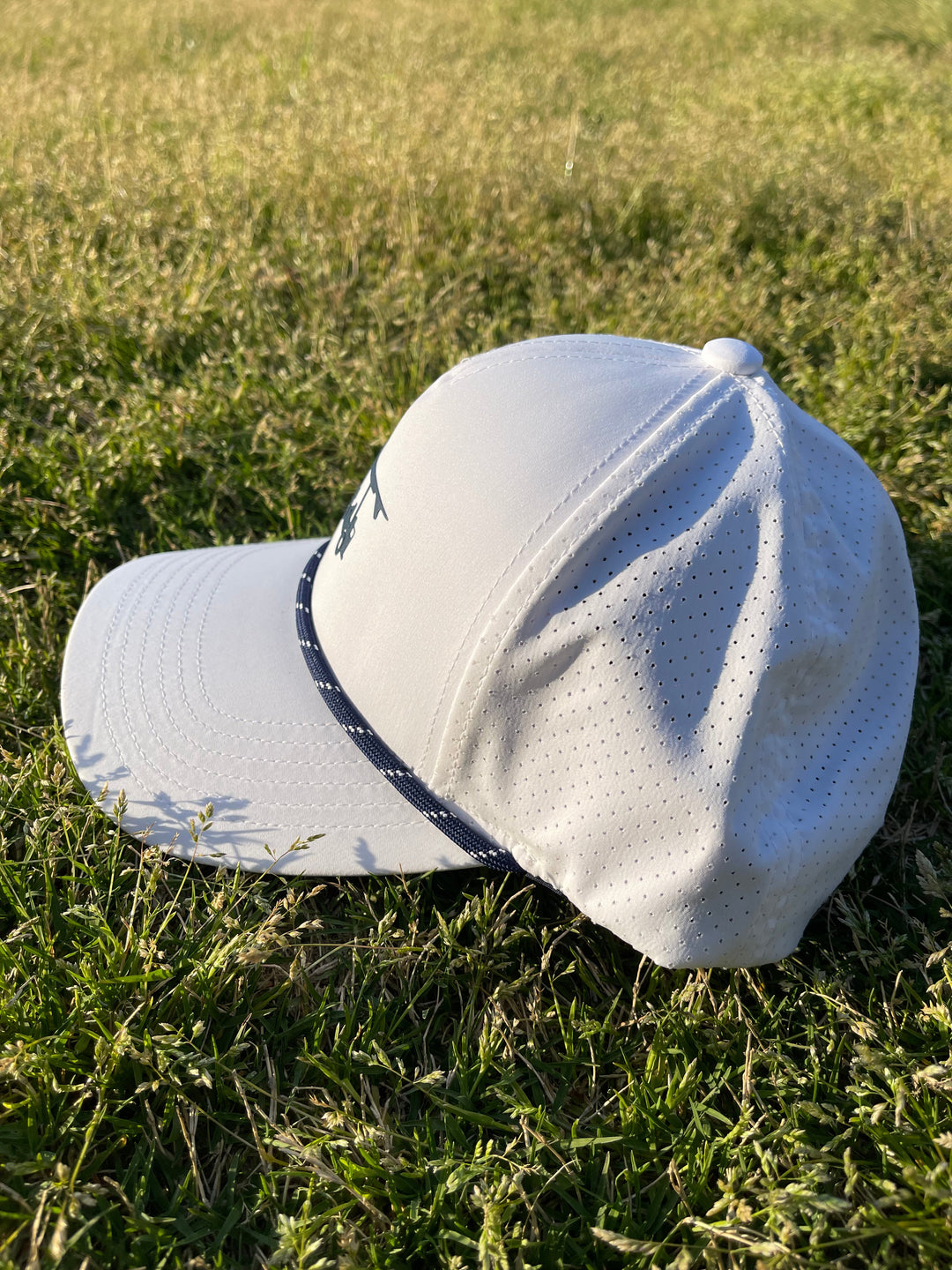 Rope Bald Head Blues White Hat