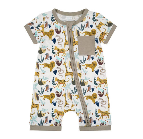 Jungle Friends Shortie Romper