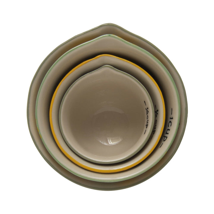 Stoneware Measuring Cup Set - Yellow