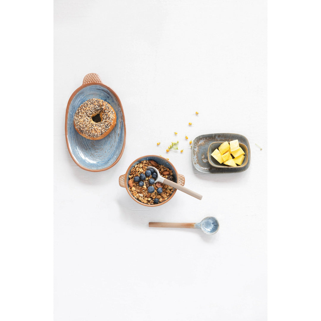 Stoneware Dish - Blue
