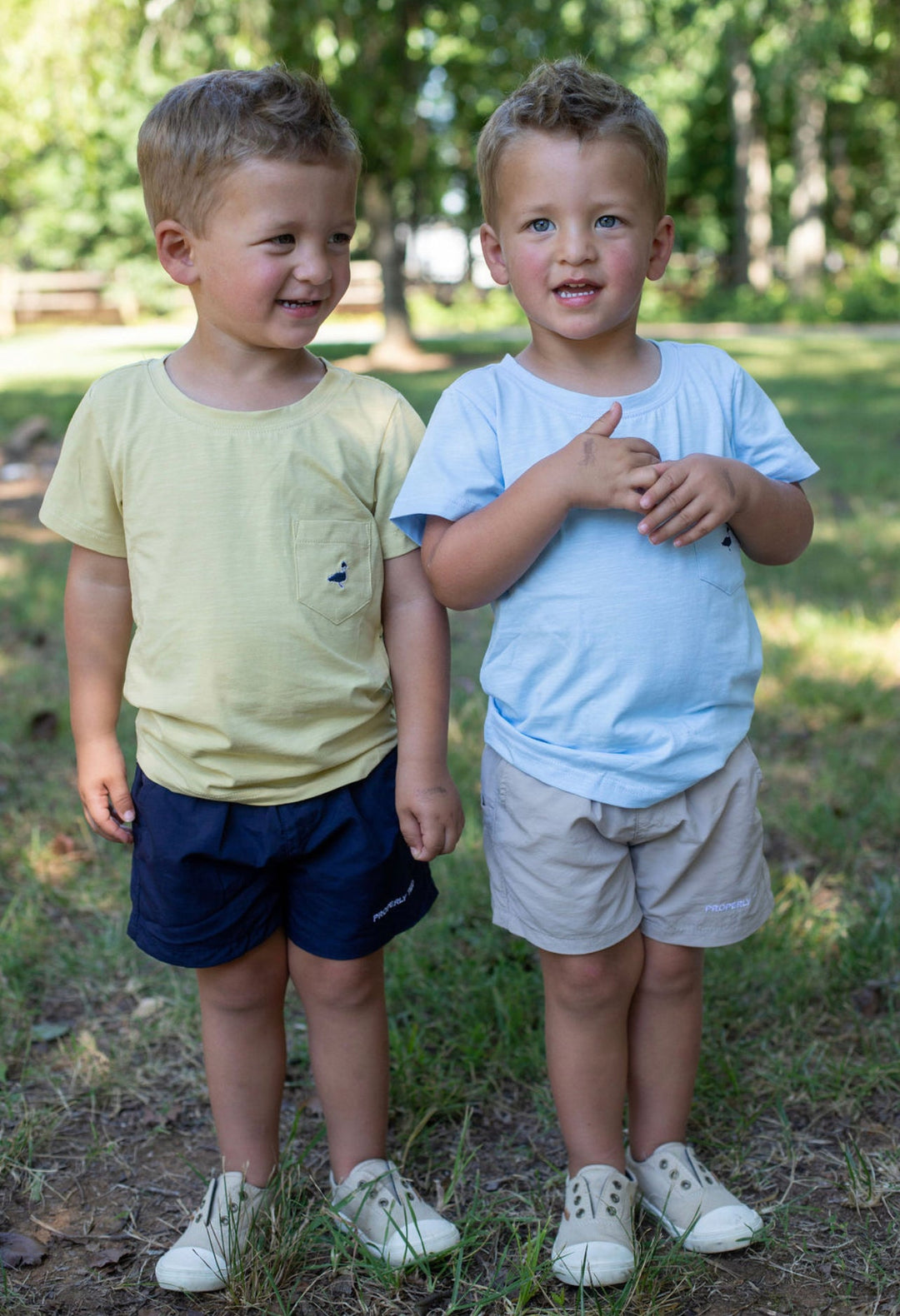 Navy Mallard Shorts - Little One