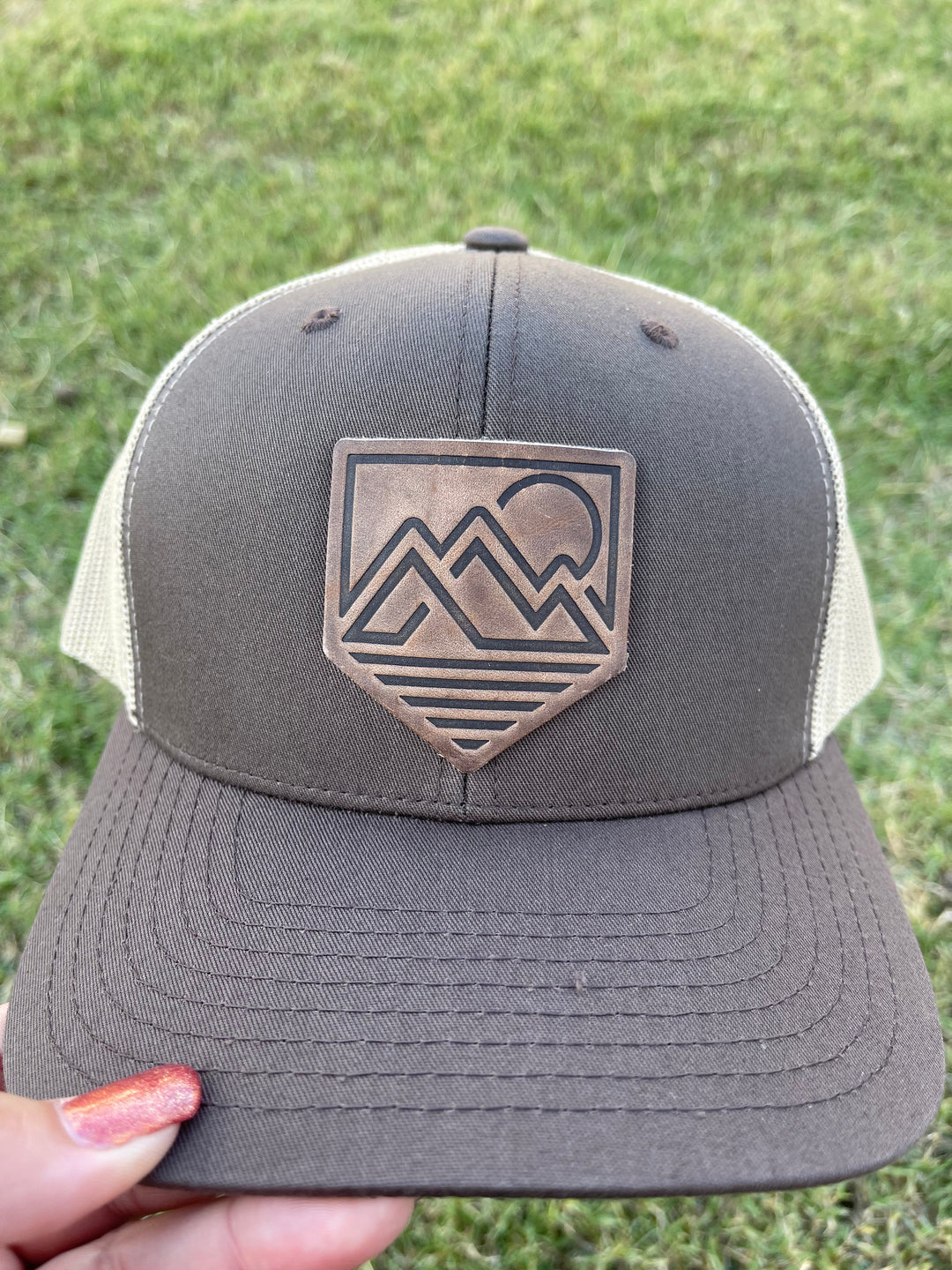 Mountain Range Sunrise Hat