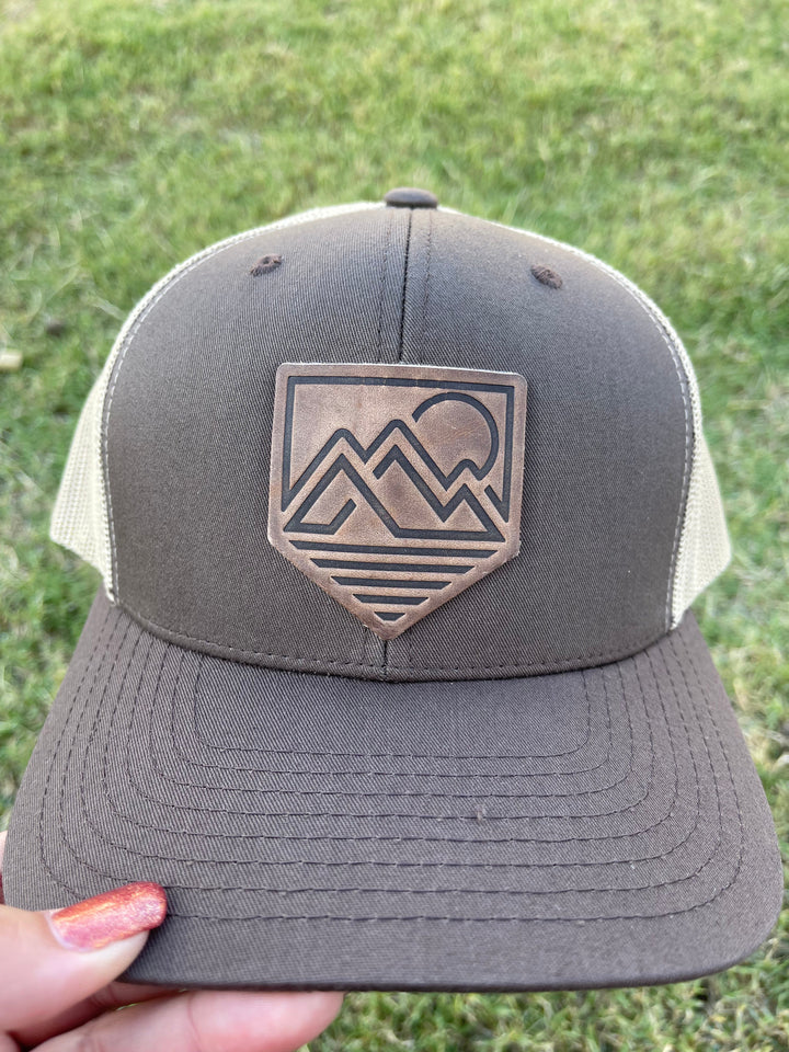 Mountain Range Sunrise Hat