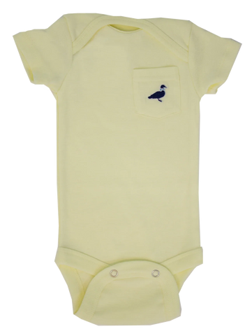 Light Yellow Short Sleeve Onesie