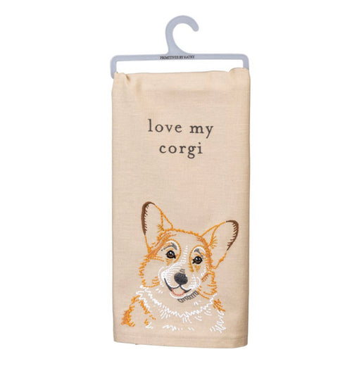 Love my Corgi Kitchen Towel