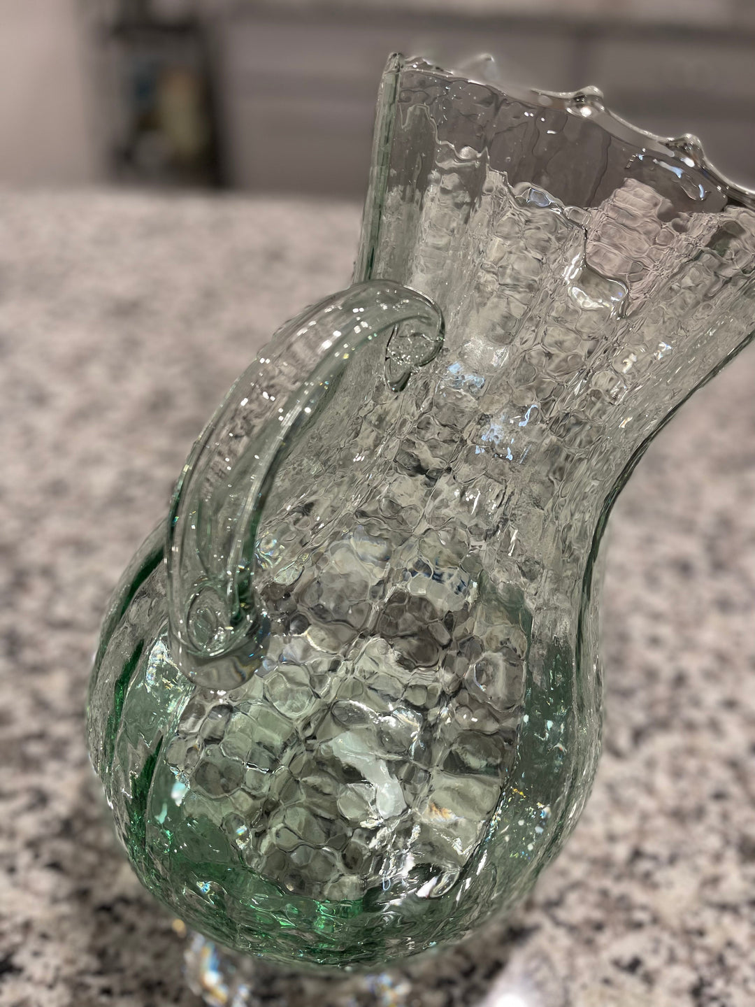 Tilted Ribbed Pitcher