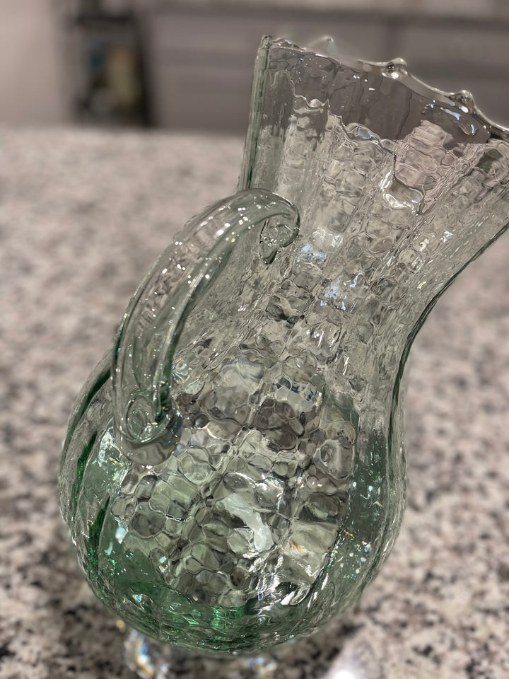 Tilted Ribbed Pitcher