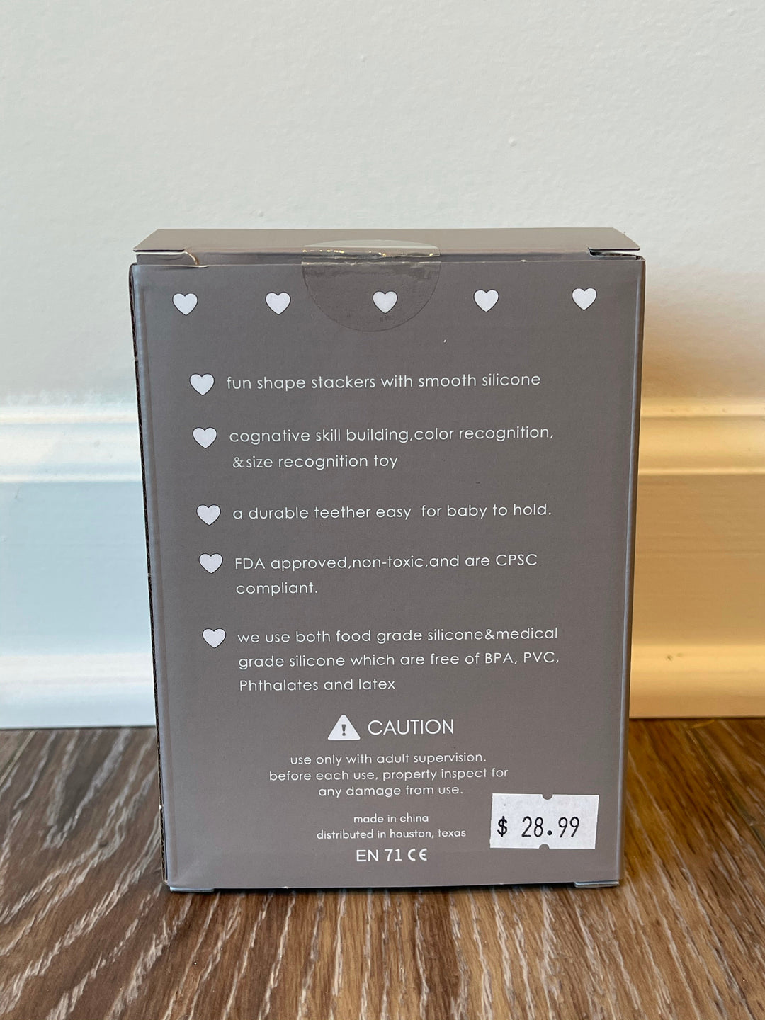 Silicone Heart Stacker