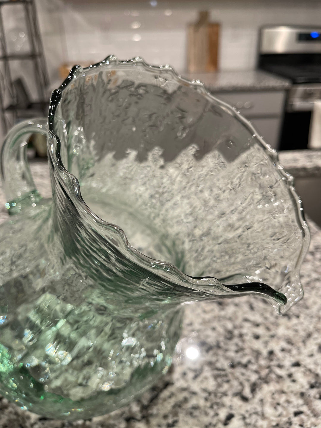Tilted Ribbed Pitcher
