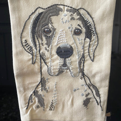 Love My Great Dane Kitchen Towel