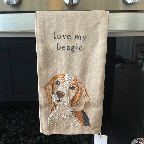 Love My Beagle Kitchen Towel