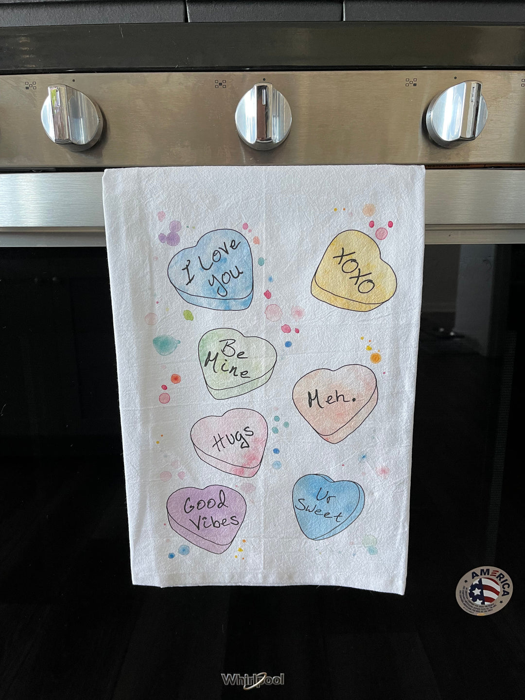 Valentine’s Candies Tea Towel
