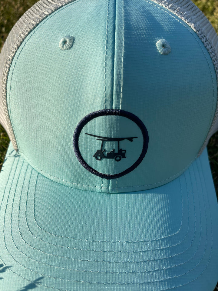 Teal Bald Head Blues Hat