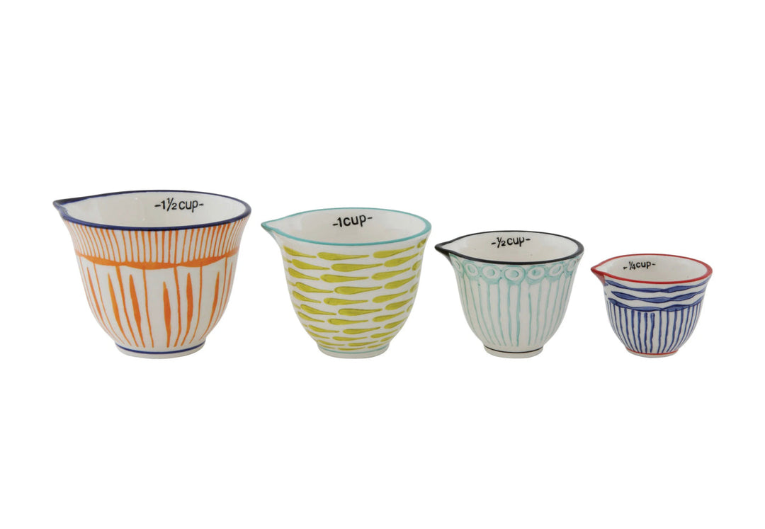 Hand Stamped Measuring Cups (Set of 4)