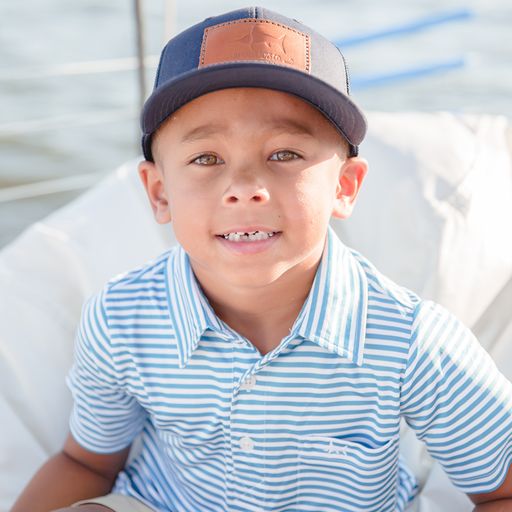 Youth SWBC Leather Patch Hat - Navy