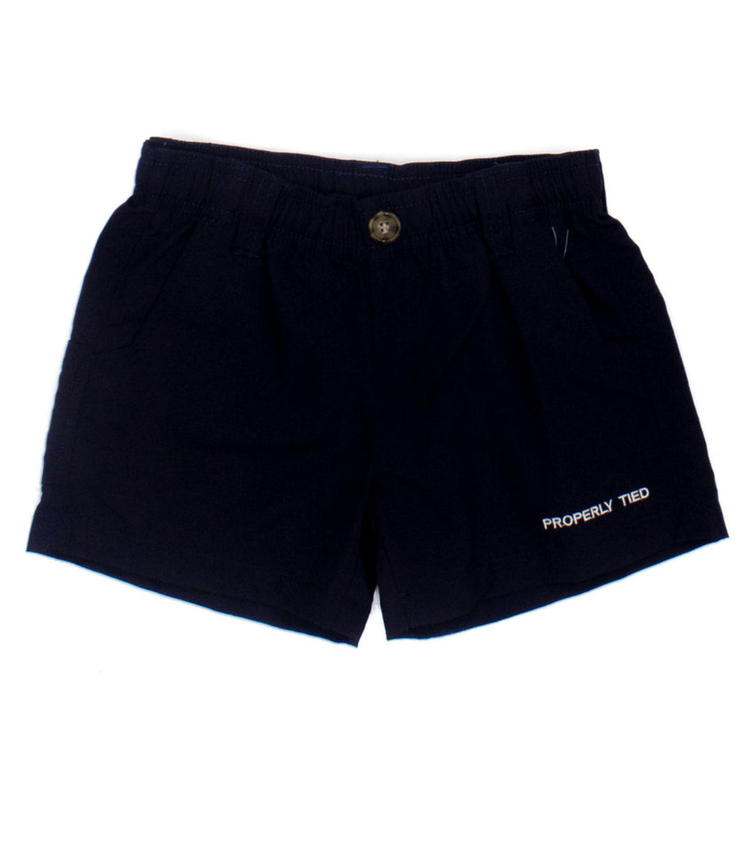 Navy Mallard Shorts - Little One